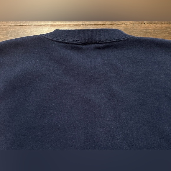 Vintage Men’s Disney’s Little Mermaid Sebastian Logo Blue Fleece Sweatshirt- XL - Picture 8 of 8